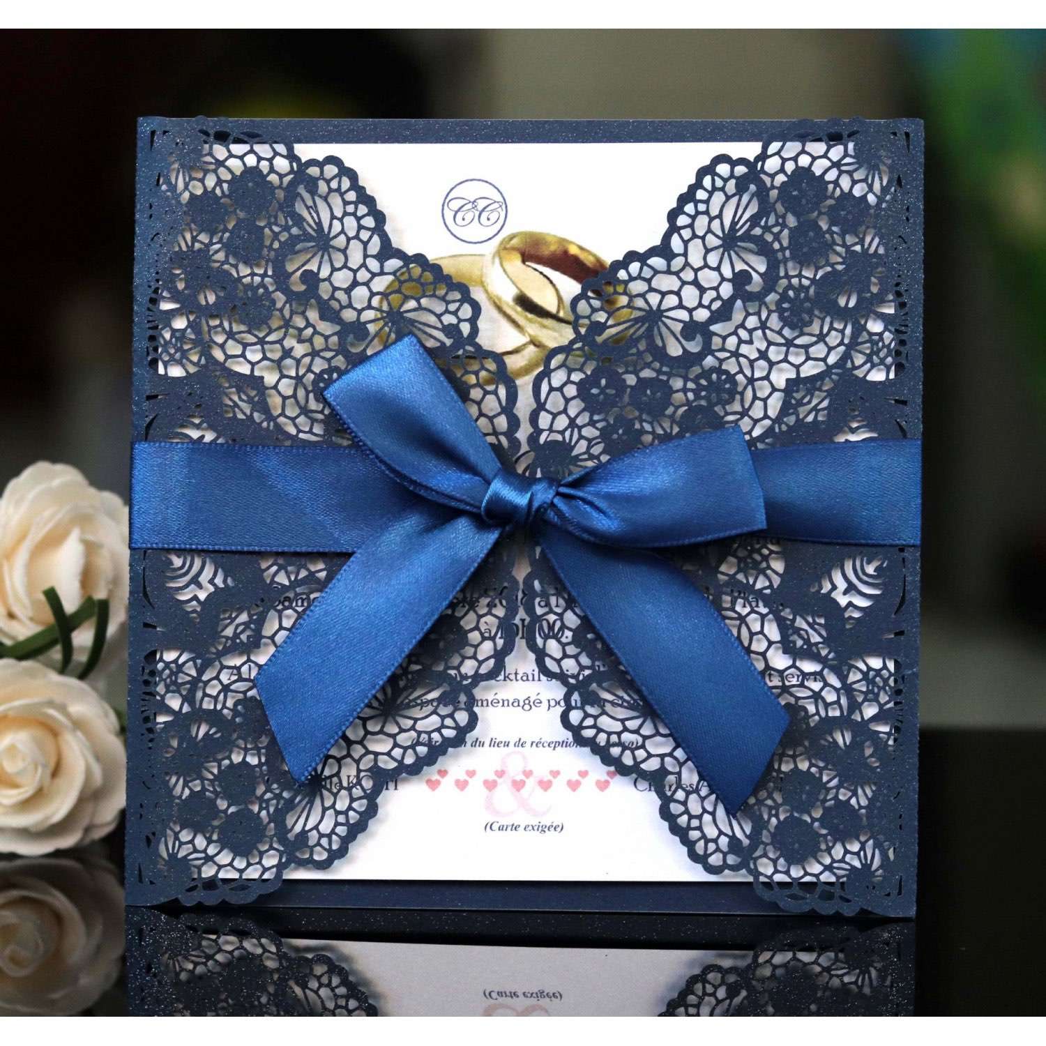 White Invitation Card Laser Cut Paper Latest Wedding Invitation Marriage Card